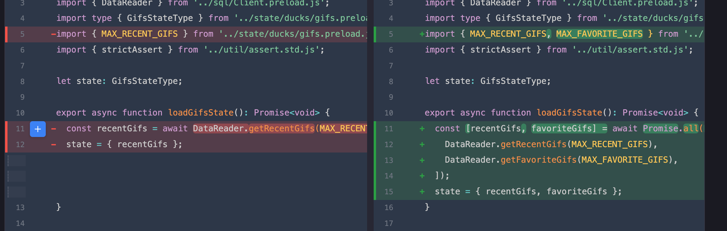 Word-level diff highlighting