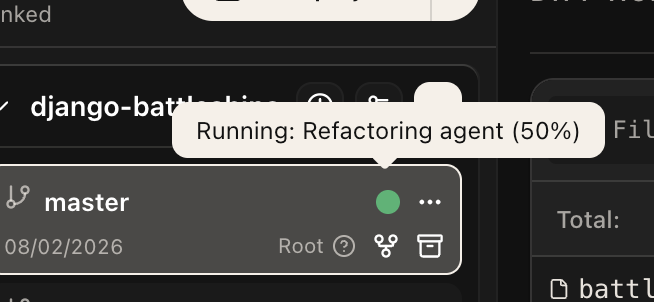 Refactoring progress percentage in tooltip