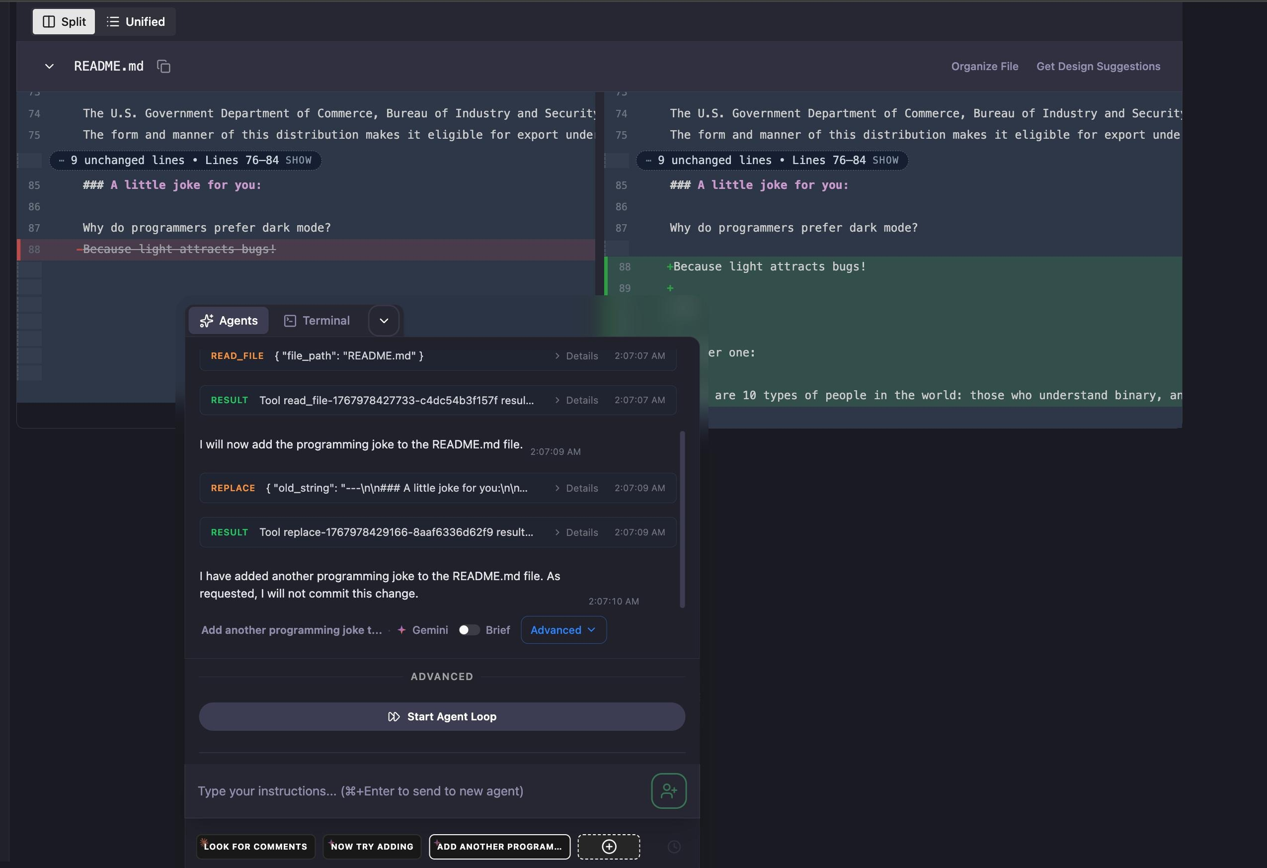 Gemini CLI support in Command Center